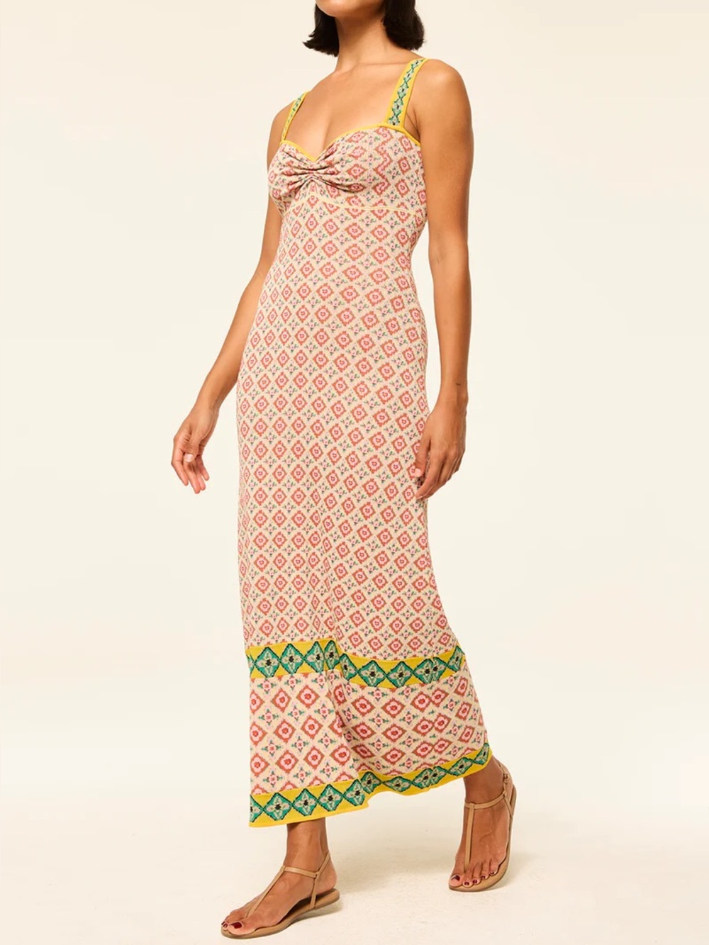 MISA Bessie Dress in Floral Block